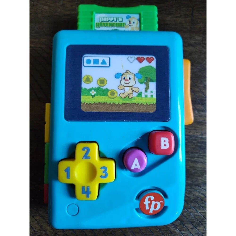 Fisher-Price Puppy's Adventure Handheld Gameboy Video Game~Works